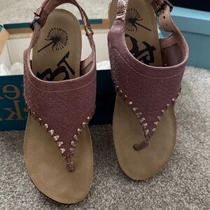 Blowfish Women's Sandals in Mauve and Tan